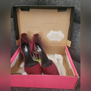 Elegant Burgundy Heels by Charlotte Russe